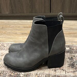 Dirty Laundry Charcoal Ankle Booties